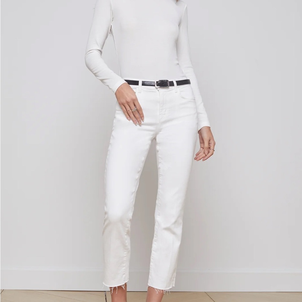 NWT L’AGENCE Sada Slim-Leg Cropped Jean Sz 33